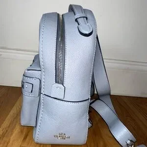 Coach | Bags | Coach Gray Leather Backpack With Structured  display picture 3